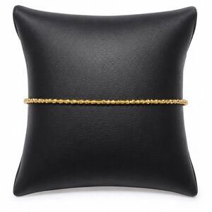 18K 18KT Yellow Gold Dainty Bracelet Size 7.5”